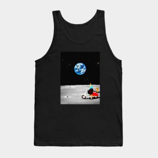 Running Errands - Space Aesthetic, Retro Futurism, Sci-Fi Tank Top